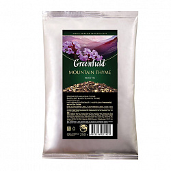 Чай листовой GREENFIELD "Mountain Thyme" черный с чабрецом 250 г, 1142-15