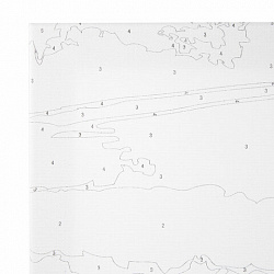 Картина по номерам 40х50 см, ОСТРОВ СОКРОВИЩ "Туманный пейзаж", на подрамнике, акрил, кисти, 663335