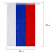 Гирлянда из флагов России, длина 5 м, 10 прямоугольных флажков 20х30 см, BRAUBERG/STAFF, 550185, RU25