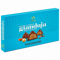 Конфеты шоколадные O'ZERA "Gianduia" с шоколадной пастой из фундука и миндаля 220 г., РЕК764