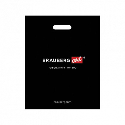 Пакет презентационно-упаковочный BRAUBERG ART, 32х40 см, усиленная ручка, 505500