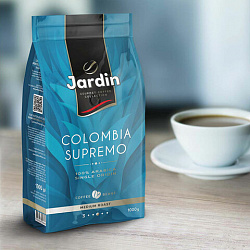 Кофе в зернах JARDIN "Colombia Supremo" 1 кг, арабика 100%, 0605-8