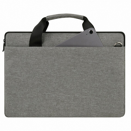 Сумка портфель HEIKKI PROFITABLE (ХЕЙКИ) с отд. для ноутбука 14", багаж лента, сер, 26х36х3 см, 272597