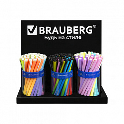 Подставка под ручки и карандаши в тубах BRAUBERG, металл, 3 отделения, 26x30x11 см, 505912