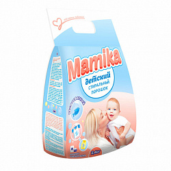 Стиральный порошок гипоаллергенный для всех типов стирки 2,4 кг MAMIKA "Детский", бесфосфатный, 595/П