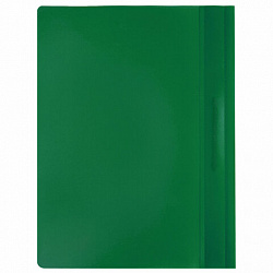 Скоросшиватель пластиковый BRAUBERG, А4, 130/180 мкм, зеленый, 220414