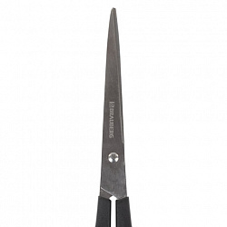 Ножницы BRAUBERG "Standard" 180 мм, черные, классической формы, 2-х сторонняя заточка, 237096