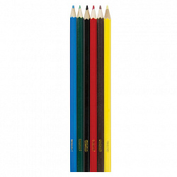 Карандаши цветные ПИФАГОР "БАБОЧКИ", 6 цветов, классические, заточенные, 181350