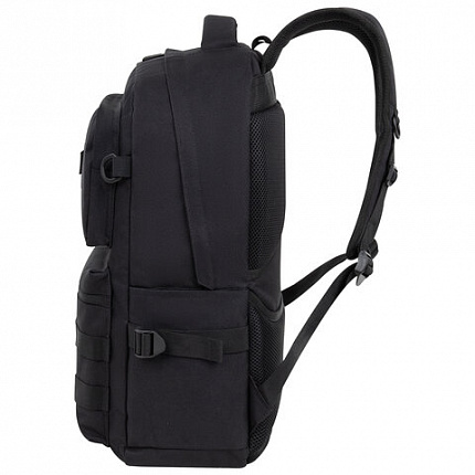 Рюкзак HEIKKI STRATEGY (ХЕЙКИ) универсальный, отд. для ноутбука, багаж. лента, черный, 46х31х13 см, 272583