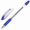 Ручка гелевая с грипом ОФИСМАГ "M-555", СИНЯЯ, игольчатый наконечник 0,5 мм, линия письма 0,35 мм, 144214