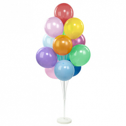 Держатель для 13 воздушных шаров, высота 130 см, пластик, BRAUBERG KIDS, 591906
