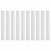 Мел белый BRAUBERG "АКАДЕМИЯ" (АЛГЕМ), КОМПЛЕКТ 10 штук, круглый, мягкий, 271147