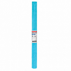 Бумага гофрированная/креповая, 32 г/м2, 50х250 см, голубая, в рулоне, BRAUBERG, 126534