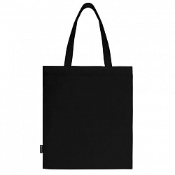 Сумка шоппер BRAUBERG PREMIUM, канвас, 40х35 см, на кнопке, карман, черный, "Anime face", 271903