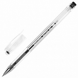 Ручки гелевые BRAUBERG "EXTRA", ЧЕРНЫЕ, НАБОР 4 штуки, узел 0,5 мм, линия 0,35 мм, 143906