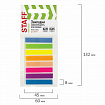 Закладки клейкие неоновые STAFF, 45х8 мм, 160 штук (8 цветов х 20 листов), на пластиковом основании, 129354