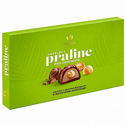 Конфеты шоколадные O'ZERA "Praline" пралине с цельным фундуком 190 г., РЕК763