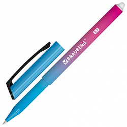 Ручка стираемая гелевая BRAUBERG GRADE, СИНЯЯ, 3 сменных стержня, узел 0,7 мм, линия письма 0,5 мм, 144209