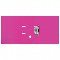 Папка-регистратор BRAUBERG "EXTRA", 75 мм, розовая, двустороннее покрытие пластик, металлический уголок, 228575