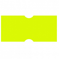 Этикет-лента 21х12 мм, прямоугольная, желтая, комплект 5 рулонов по 600 шт., BRAUBERG, 123569