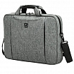 Сумка портфель BRAUBERG OFFICE с отделением для ноутбука 17,3", светло-серый меланж, 34х44х6 см, 272613