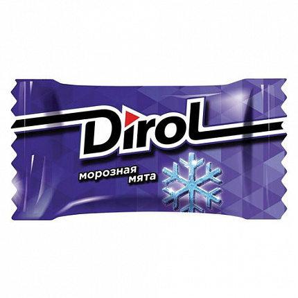 Жевательная резинка DIROL "Морозная мята", 50 мини-упаковок по 2 подушечки, 272г, ш/к, 9001397