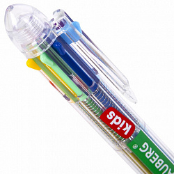 Ручка многоцветная шариковая автоматическая 8 ЦВЕТОВ, узел 0,7 мм, в дисплее, BRAUBERG KIDS, 143937