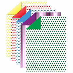 Картон цветной А4 2-сторонний МЕЛОВАННЫЙ, 5 цветов, РИСУНОК на обороте, папка, ЮНЛАНДИЯ, 200х290 мм, 111323