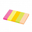 Закладки клейкие неоновые STAFF бумажные, 50х14 мм, 250 штук (5 цветов х 50 листов), 129359