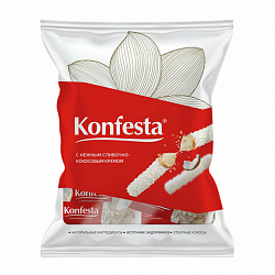 Конфеты KONFESTA со сливочно-кокосовым кремом, вафельные, 500 г, пакет