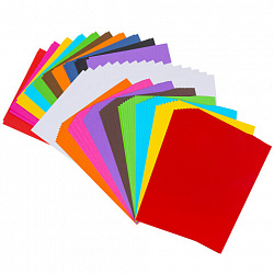 Набор картона и бумаги А4 ТОНИРОВАННЫЕ (белый 16 л., цветной 64 л., бумага 20 л.), BRAUBERG, 115091