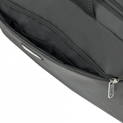 Сумка портфель HEIKKI TEMPO (ХЕЙКИ) с отд. для ноутбука 15,6", карман, Rush, черн., 30х40х4 см, 272607