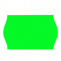 Этикет-лента 22х12 мм, волна, зеленая, комплект 5 рулонов по 800 шт., BRAUBERG, 123575