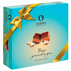 Конфеты шоколадные O'ZERA "Вкус успешного дня" пралине с фундуком и миндалем в шокола, 268