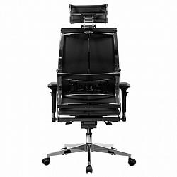 Кресло МЕТТА "YOGA" Y 2DM B2-10D, 2D-спинка, 3D-подголовник, 4D-подлокотники, экокожа, черное