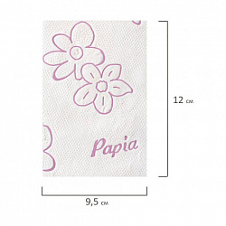 Бумага туалетная бытовая, спайка 12 шт., 3-слойная (12х16,8 м), PAPIA, Балийский цветок, 5080739