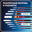 Кисти BRAUBERG PREMIUM, набор 10 шт. (синтетика, круглые № 1, 2, 3, 5, 8, плоские № 2, 4, 6, 8, 10), 201027