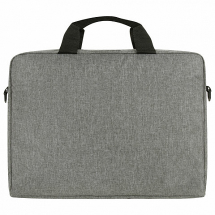 Сумка портфель HEIKKI PERSPECTIVE (ХЕЙКИ) с отд. для ноутбука 15,6", с карманом, серая, 29х40х7см, 272595