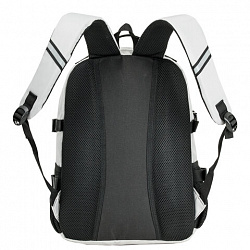 Рюкзак HEIKKI TRILL (ХЕЙКИ) универсальный, 3 отделения, серый с черными вставками, 43х31х14 см, 272586