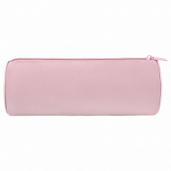 Пенал-тубус BRAUBERG, с эффектом Soft Touch, мягкий, пастельно-розовый, 22х8 см, 272299