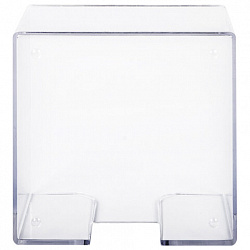 Подставка для бумажного блока BRAUBERG CLASSIC пластиковая, 90х90х50 мм, прозрачная, 238091, ПЛ61