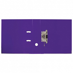 Папка-регистратор BRAUBERG "EXTRA", 75 мм, фиолетовая, двустороннее покрытие пластик, металлический уголок, 228577