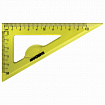 Набор чертежный малый ЮНЛАНДИЯ "START 3D" (линейка 15 см, 2 треугольника, транспортир), прозрачный, желтый, 210741