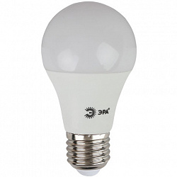 Лампа светодиодная ЭРА, 8 (60) Вт, цоколь E27, груша, теплый белый свет, 25000 ч., LED smdA55\60-8w-827-E27ECO, A60-8w-827-E27
