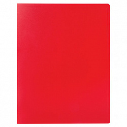 Папка 20 вкладышей STAFF, эконом, красная, 0,5 мм, 225694
