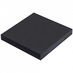 Блок самоклеящийся (стикеры) черный BRAUBERG BLACK, 76х76 мм, 100 листов, 115204