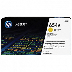 Картридж лазерный HP (CF332A) LaserJet M651n/M651dn/M651xh, №654A, желтый, оригинальный, ресурс 15000 страниц
