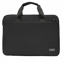 Сумка портфель HEIKKI ULTRA (ХЕЙКИ) с отделением для ноутбука 15,6", Total black, черная, 28х39х3 см, 272609