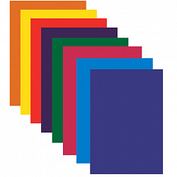 Цветная бумага А4 офсетная, 24 листа 8 цветов, в папке, ЮНЛАНДИЯ, 200х283 мм, "Котёнок", 115168