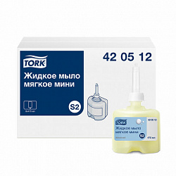 Картридж с жидким мылом одноразовый TORK (Система S2) Advanced, 0,475 л, мягкое, 420512